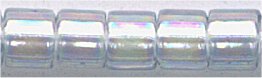 dbm-0110 Transparent Light Blue AB  10° Delica cylinder bead (10gm)