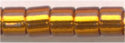 dbm-0144 Silver Lined Amber  10° Delica cylinder bead (10gm)
