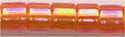 dbm-0151 Transparent Tangerine AB  10° Delica cylinder bead (10gm)