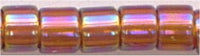dbm-0170 Transparent Amber AB  10° Delica cylinder bead (10gm)