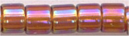 dbm-0170 Transparent Amber AB  10° Delica cylinder bead (10gm)