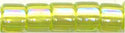 dbm-0174 Transparent Light Neon Green AB  10° Delica cylinder bead (10gm)