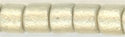dbm-1831-f -Duracoat Matte Galvanized Silver 10° Delica cylinder bead (10gm)