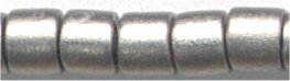 dbm-0321 Matte Nickel Plated  10° Delica cylinder bead (10gm)