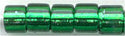 dbm-0605 Silver Lined Emerald  10° Delica cylinder bead (10gm)