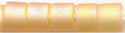 dbm-0852 Matte Transp Light Topaz AB  10° Delica cylinder bead (10gm)