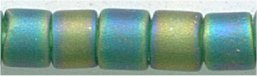 dbm-0859 Matte Transp Emerald AB  10° Delica cylinder bead (10gm)