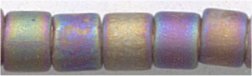 dbm-0865 Matte Transp Dark Chocolate AB  10° Delica cylinder bead (10gm)