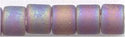 dbm-0869 Matte Transparent Mauve AB  10° Delica cylinder bead (10gm)