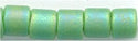 dbm-0877 Matte Opaque Green Bean AB  10° Delica cylinder bead (10gm)