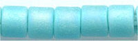 dbm-0878 Matte Opaque Turquoise AB  10° Delica cylinder bead (10gm)