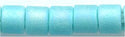 dbm-0878 Matte Opaque Turquoise AB  10° Delica cylinder bead (10gm)