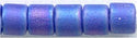 dbm-0880 Matte Opaque Lapis AB  10° Delica cylinder bead (10gm)