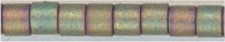DBS-0380 - Matte Metallic Green Pink 15° Delica Cylinder