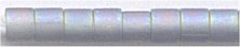 DBS-0863 - Matte Transparent Shark Grey AB  15° Delica cylinder