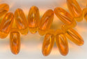 dl2-338-00 Orange Transparent 6mm Lentil (50)