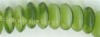 dl2-519-50 Opaque Olive over White 6mm Lentil (50)