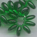 dl2-552-03 Kelly Green 6mm Lentil bead (approx. 50)