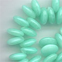 dl2-591-40 Mint Green Satin 6mm Lentil bead (approx. 50)