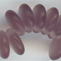 dl2-773-03 Matte Amethyst 6mm Lentil (50)