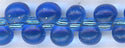 dp-0019 Silver Lined Sapphire 3.4 mm Drop Beads 3.4mm Drop beads - Miyuki