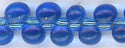 dp-0019 Silver Lined Sapphire 3.4 mm Drop Beads 3.4mm Drop beads - Miyuki