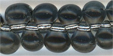 dp-0021-l Silver Lined Light Gray 3.4 mm Drop Beads 3.4mm Drop beads - Miyuki