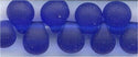 dp-0151-f Matte Transparent Cobalt 3.4 mm Drop Beads 3.4mm Drop beads - Miyuki