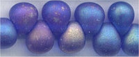 dp-0151-fr Matte Transparent Cobalt AB 3.4 mm Drop Beads 3.4mm Drop beads - Miyuki
