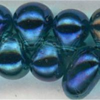 dp-2458 Transparent Teal AB 3.4mm Drop beads - Miyuki