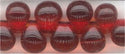 dpf-0034 Red Lined Dark Topaz 3.4mm Drop beads - Miyuki