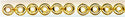 dr-001 11/0 Demi Round Permanent Finish Gold