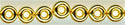 dr8-0557pf 8/0 Demi Round Permanent Finish Galvanized Gold