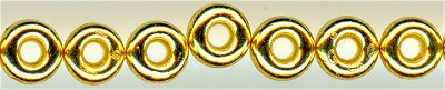 dr8-0557pf 8/0 Demi Round Permanent Finish Galvanized Gold
