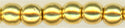 drk3-0312  Gold Plated  3mm Round Druk