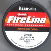 FL-003 6 lb test Fireline - Crystal 50 yd