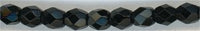 fp3-008 3mm Fire Polish - Opaque Black (50)