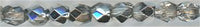 fp3-010 3mm Fire Polish - Half Silver (50)