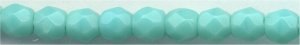 fp3-029 3mm Fire Polish - Opaque Turquoise (50)