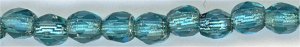 fp3-106 3mm Fire Polish - Silverlined Veridian (50)