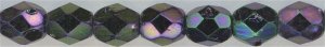 fp4-014  4 mm Fire Polish -  Purple Iris  (50)