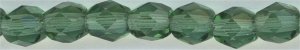 fp4-024  4 mm Fire Polish -  Prairie Green  (50)
