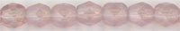fp4-056  4 mm Fire Polish -  Milky Pink (50)