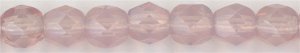 fp4-056  4 mm Fire Polish -  Milky Pink (50)