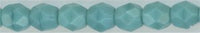 fp4-075  4 mm Fire Polish -  Persian Turquoise  (50)