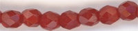 fp4-078  4 mm Fire Polish -  Oxblood  (50)