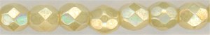 fp4-081 4mm Fire Polish  Opaque Beige Luster (50)