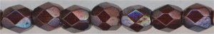 fp4-105  4 mm Fire Polish -  Siam Ruby Vega  (50)