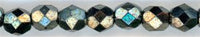 fp4-104 4mm Fire Polish  Hematite (50)