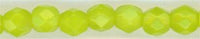 fp4-120 4mm Fire Polish  Chartreuse (50)